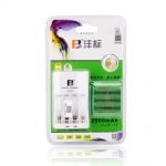 FB-12 AA Ni–MH Battery Set 4 Pcs 3000mAh with Battery Charger