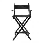 Professional Foldable Makeup Artist / Director Chair, Salon black