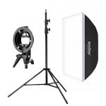 Godox 60x90cm Bowens Rectangular Softbox + S-bracket + Lightstand