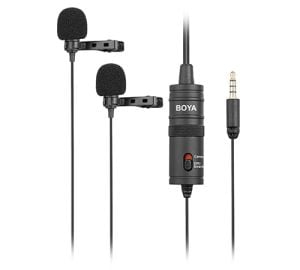 BOYA BY-M1DM Dual Omnidirectional Lavalier Microphone