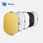Selens 120x180cm 5 in 1 Oval Collapsible Reflector W/ Handle Grip