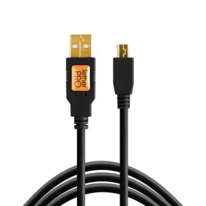 Tether Tools TetherPro USB 2.0 Type-A to 5-Pin Mini-USB Cable (Black, 6')