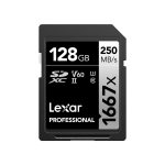 Lexar 128GB Professional 1667x UHS-II SDXC Memory Card