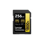 Lexar 256GB Professional 1800x UHS-II SDXC Memory Card (GOLD Series)