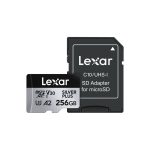 Lexar® Professional 256GB SILVER PLUS microSDXC™ UHS-I Card