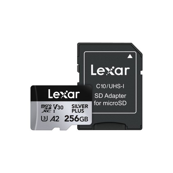 Lexar® Professional 256GB SILVER PLUS microSDXC™ UHS-I Card