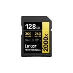 Lexar® Professional 128GB 2000x SDHC™/SDXC™ UHS-II Card GOLD Series