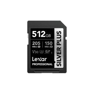 Lexar 512GB Professional SILVER PLUS UHS-I SDXC Memory Card