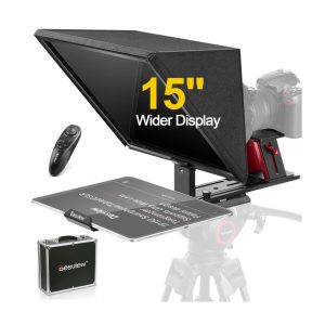 Desview TP150 teleprompter 15" High Display Mirror Aluminum Alloy with Remote Control