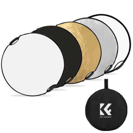 K&F Concept Light Reflector with Grips, (110cm) 5-in-1