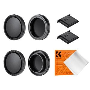 KF Concept Sony E-mount Body Cap*2 + Lens Rear Cap*2 + Hot Shoe Cap*2 + Cleaning Cloth*1