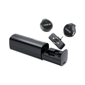 Ulanzi A21 2-Person Wireless Microphone System (2.4 GHz, USB-C, Black)