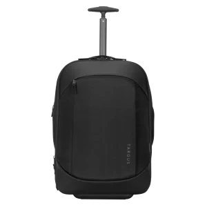 Targus Mobile Tech Traveler EcoSmart Rolling Backpack, Black, 15.6"