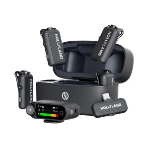 Hollyland LARK MAX 2 Combo 4-Person Wireless Microphone System for Cameras and Mobile Devices (Space Gray, 2.4 GHz)