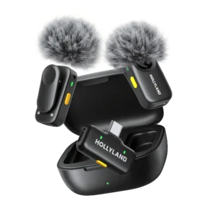 Hollyland LARK A2(2TX+1RX+Charging Case) Wireless Microphone, AI Auto-Limit