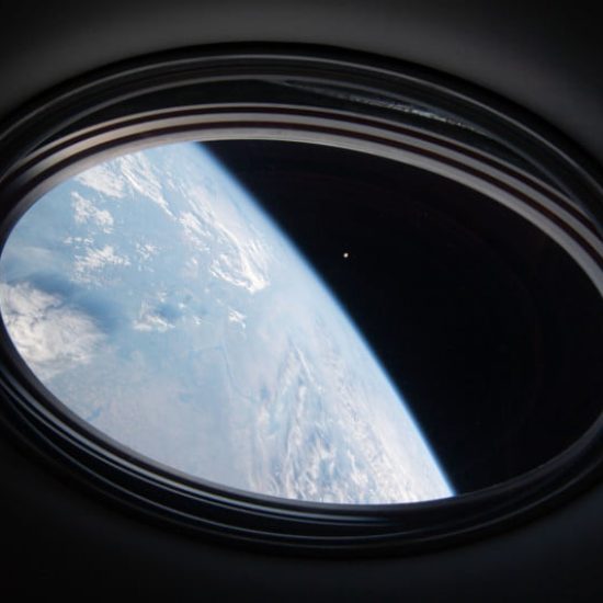 Earth and Moon from Crew Dragon | Nikon D5, 14mm